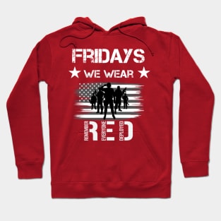 Fridays We Wear Red Hoodie